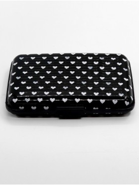 HEART PRINTS CREDIT CARD WALLET